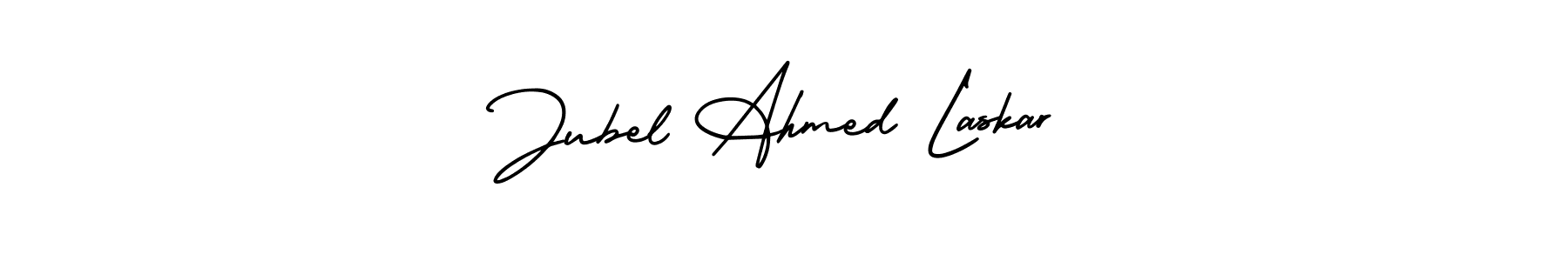 Make a beautiful signature design for name Jubel Ahmed Laskar. Use this online signature maker to create a handwritten signature for free. Jubel Ahmed Laskar signature style 3 images and pictures png