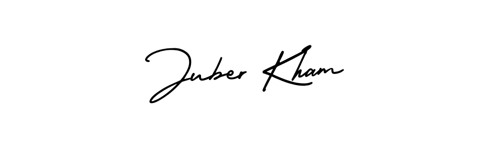Make a short Juber Kham signature style. Manage your documents anywhere anytime using AmerikaSignatureDemo-Regular. Create and add eSignatures, submit forms, share and send files easily. Juber Kham signature style 3 images and pictures png