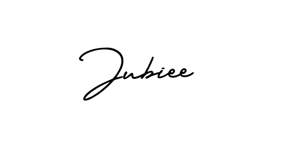 How to Draw Jubiee signature style? AmerikaSignatureDemo-Regular is a latest design signature styles for name Jubiee. Jubiee signature style 3 images and pictures png