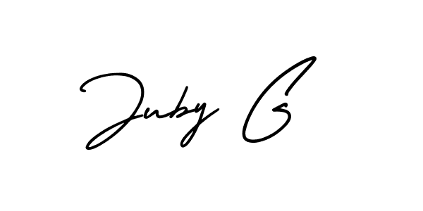 See photos of Juby G official signature by Spectra . Check more albums & portfolios. Read reviews & check more about AmerikaSignatureDemo-Regular font. Juby G signature style 3 images and pictures png