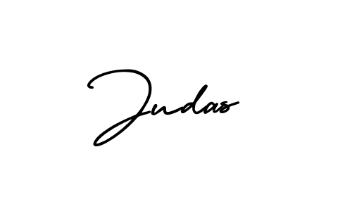 Judas stylish signature style. Best Handwritten Sign (AmerikaSignatureDemo-Regular) for my name. Handwritten Signature Collection Ideas for my name Judas. Judas signature style 3 images and pictures png