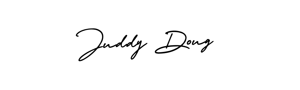 Create a beautiful signature design for name Juddy Doug. With this signature (AmerikaSignatureDemo-Regular) fonts, you can make a handwritten signature for free. Juddy Doug signature style 3 images and pictures png