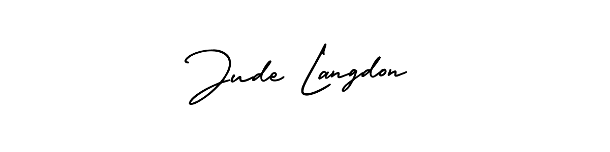 if you are searching for the best signature style for your name Jude Langdon. so please give up your signature search. here we have designed multiple signature styles  using AmerikaSignatureDemo-Regular. Jude Langdon signature style 3 images and pictures png