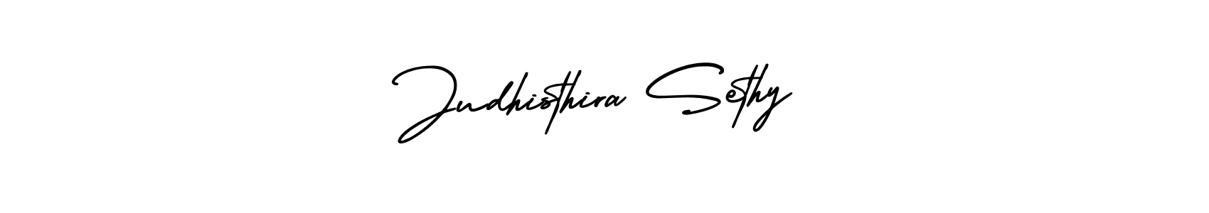 Make a beautiful signature design for name Judhisthira Sethy. With this signature (AmerikaSignatureDemo-Regular) style, you can create a handwritten signature for free. Judhisthira Sethy signature style 3 images and pictures png