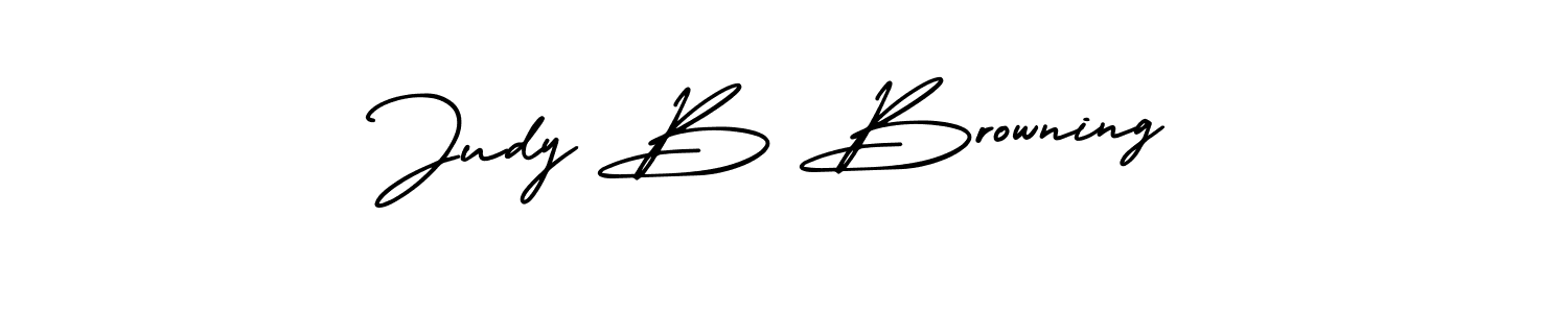Use a signature maker to create a handwritten signature online. With this signature software, you can design (AmerikaSignatureDemo-Regular) your own signature for name Judy B Browning. Judy B Browning signature style 3 images and pictures png