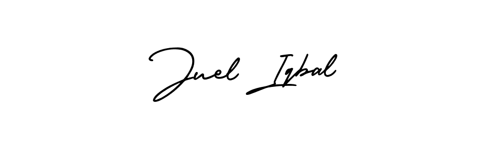 Juel Iqbal stylish signature style. Best Handwritten Sign (AmerikaSignatureDemo-Regular) for my name. Handwritten Signature Collection Ideas for my name Juel Iqbal. Juel Iqbal signature style 3 images and pictures png