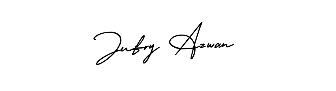 Jufry Azwan stylish signature style. Best Handwritten Sign (AmerikaSignatureDemo-Regular) for my name. Handwritten Signature Collection Ideas for my name Jufry Azwan. Jufry Azwan signature style 3 images and pictures png