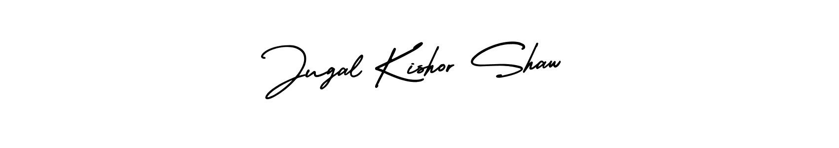 Jugal Kishor Shaw stylish signature style. Best Handwritten Sign (AmerikaSignatureDemo-Regular) for my name. Handwritten Signature Collection Ideas for my name Jugal Kishor Shaw. Jugal Kishor Shaw signature style 3 images and pictures png