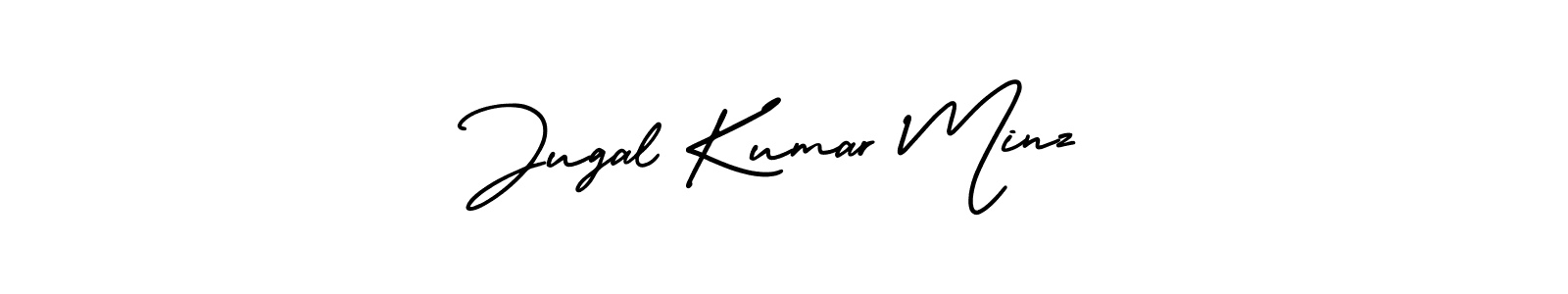 Also we have Jugal Kumar Minz name is the best signature style. Create professional handwritten signature collection using AmerikaSignatureDemo-Regular autograph style. Jugal Kumar Minz signature style 3 images and pictures png