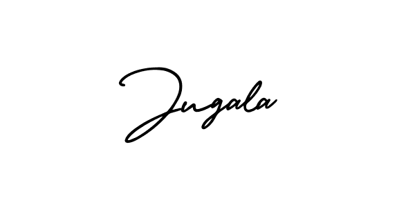 The best way (AmerikaSignatureDemo-Regular) to make a short signature is to pick only two or three words in your name. The name Jugala include a total of six letters. For converting this name. Jugala signature style 3 images and pictures png