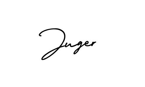 How to make Juger signature? AmerikaSignatureDemo-Regular is a professional autograph style. Create handwritten signature for Juger name. Juger signature style 3 images and pictures png