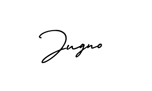 Design your own signature with our free online signature maker. With this signature software, you can create a handwritten (AmerikaSignatureDemo-Regular) signature for name Jugno. Jugno signature style 3 images and pictures png