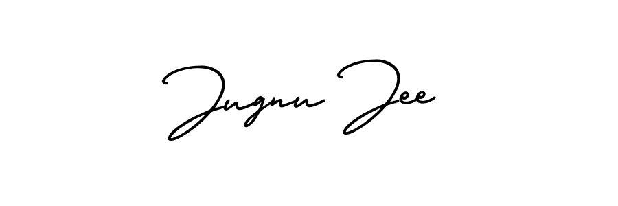 You can use this online signature creator to create a handwritten signature for the name Jugnu Jee. This is the best online autograph maker. Jugnu Jee signature style 3 images and pictures png