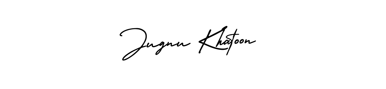 Make a short Jugnu Khatoon signature style. Manage your documents anywhere anytime using AmerikaSignatureDemo-Regular. Create and add eSignatures, submit forms, share and send files easily. Jugnu Khatoon signature style 3 images and pictures png