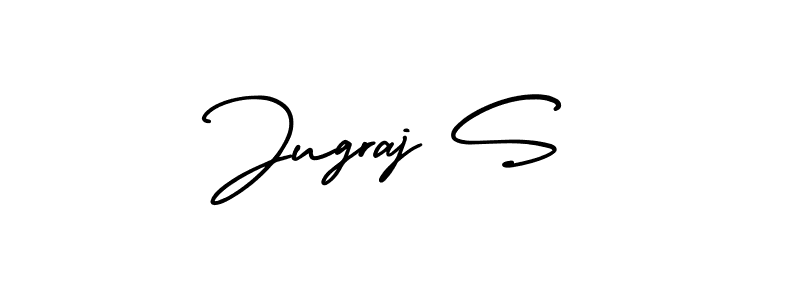 Also You can easily find your signature by using the search form. We will create Jugraj S name handwritten signature images for you free of cost using AmerikaSignatureDemo-Regular sign style. Jugraj S signature style 3 images and pictures png