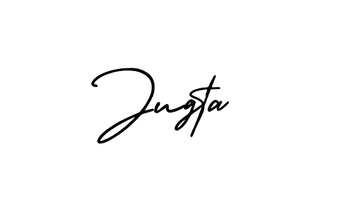 Make a beautiful signature design for name Jugta. With this signature (AmerikaSignatureDemo-Regular) style, you can create a handwritten signature for free. Jugta signature style 3 images and pictures png