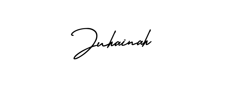 Check out images of Autograph of Juhainah name. Actor Juhainah Signature Style. AmerikaSignatureDemo-Regular is a professional sign style online. Juhainah signature style 3 images and pictures png