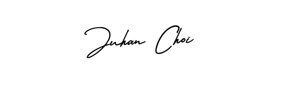 It looks lik you need a new signature style for name Juhan Choi. Design unique handwritten (AmerikaSignatureDemo-Regular) signature with our free signature maker in just a few clicks. Juhan Choi signature style 3 images and pictures png