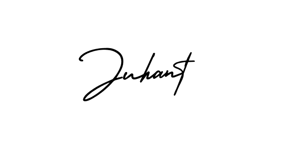 Design your own signature with our free online signature maker. With this signature software, you can create a handwritten (AmerikaSignatureDemo-Regular) signature for name Juhant. Juhant signature style 3 images and pictures png