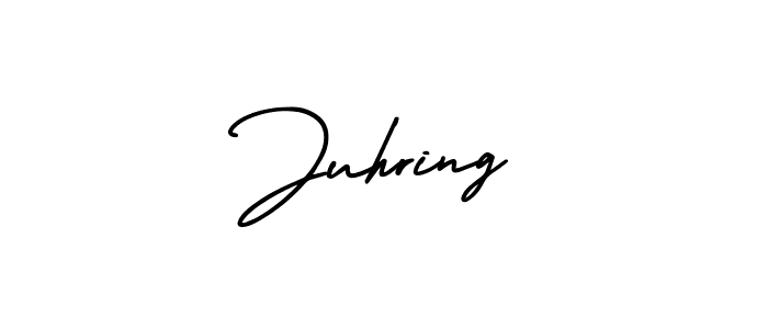 Juhring stylish signature style. Best Handwritten Sign (AmerikaSignatureDemo-Regular) for my name. Handwritten Signature Collection Ideas for my name Juhring. Juhring signature style 3 images and pictures png