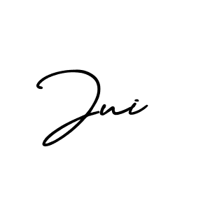 Jui stylish signature style. Best Handwritten Sign (AmerikaSignatureDemo-Regular) for my name. Handwritten Signature Collection Ideas for my name Jui. Jui signature style 3 images and pictures png