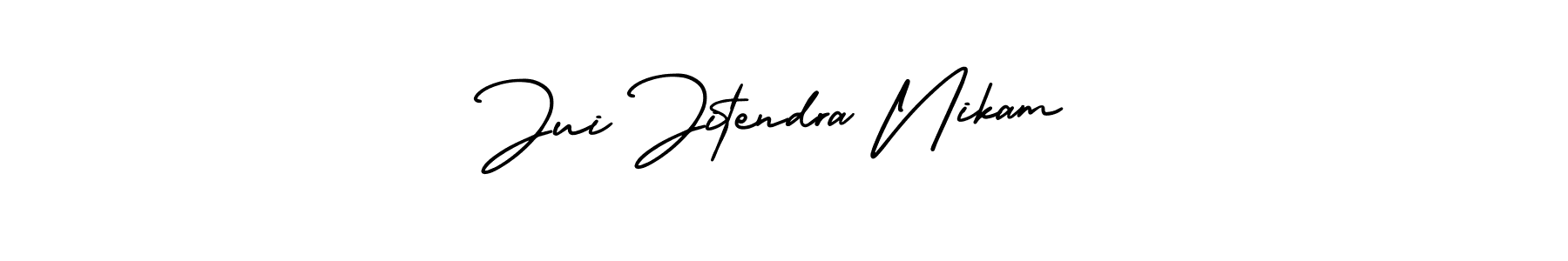 How to make Jui Jitendra Nikam signature? AmerikaSignatureDemo-Regular is a professional autograph style. Create handwritten signature for Jui Jitendra Nikam name. Jui Jitendra Nikam signature style 3 images and pictures png