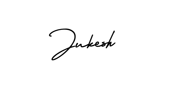 Make a beautiful signature design for name Jukesh. With this signature (AmerikaSignatureDemo-Regular) style, you can create a handwritten signature for free. Jukesh signature style 3 images and pictures png