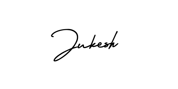 Make a beautiful signature design for name Jukesh. With this signature (AmerikaSignatureDemo-Regular) style, you can create a handwritten signature for free. Jukesh signature style 3 images and pictures png