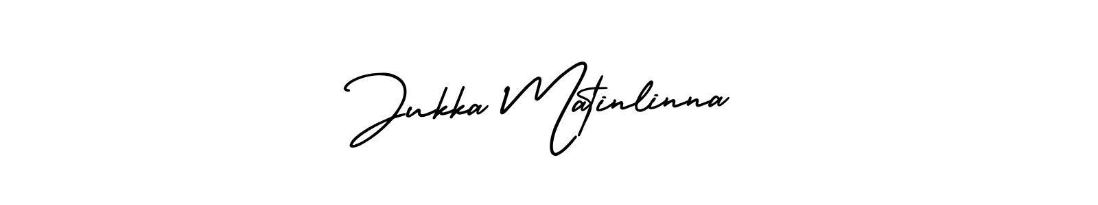 if you are searching for the best signature style for your name Jukka Matinlinna. so please give up your signature search. here we have designed multiple signature styles  using AmerikaSignatureDemo-Regular. Jukka Matinlinna signature style 3 images and pictures png