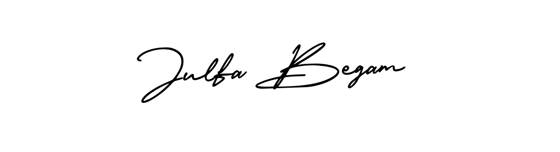 Design your own signature with our free online signature maker. With this signature software, you can create a handwritten (AmerikaSignatureDemo-Regular) signature for name Julfa Begam. Julfa Begam signature style 3 images and pictures png