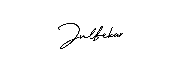 You should practise on your own different ways (AmerikaSignatureDemo-Regular) to write your name (Julfekar) in signature. don't let someone else do it for you. Julfekar signature style 3 images and pictures png