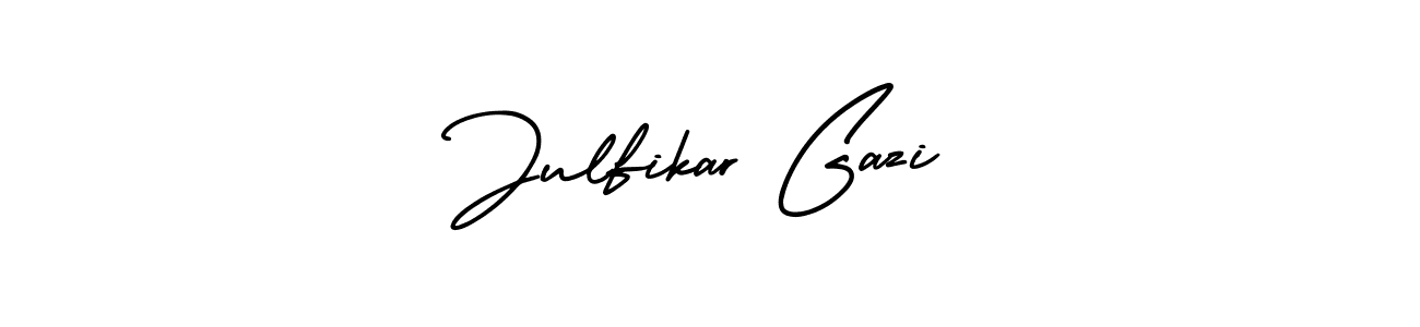 Also we have Julfikar Gazi name is the best signature style. Create professional handwritten signature collection using AmerikaSignatureDemo-Regular autograph style. Julfikar Gazi signature style 3 images and pictures png