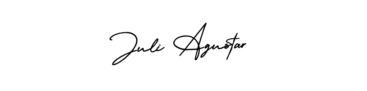 Similarly AmerikaSignatureDemo-Regular is the best handwritten signature design. Signature creator online .You can use it as an online autograph creator for name Juli Agustar. Juli Agustar signature style 3 images and pictures png