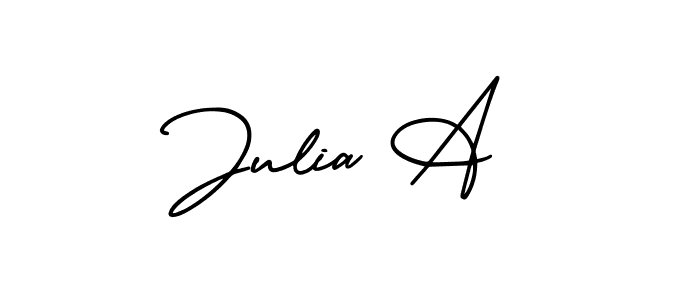 Also You can easily find your signature by using the search form. We will create Julia A name handwritten signature images for you free of cost using AmerikaSignatureDemo-Regular sign style. Julia A signature style 3 images and pictures png