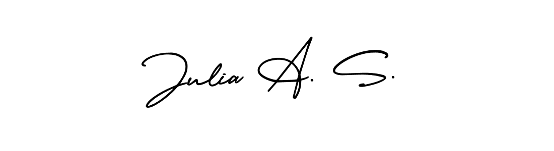 Once you've used our free online signature maker to create your best signature AmerikaSignatureDemo-Regular style, it's time to enjoy all of the benefits that Julia A. S. name signing documents. Julia A. S. signature style 3 images and pictures png