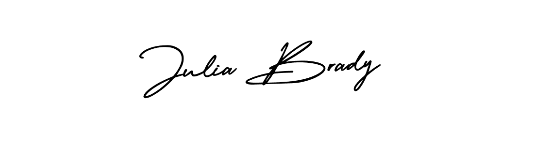 It looks lik you need a new signature style for name Julia Brady. Design unique handwritten (AmerikaSignatureDemo-Regular) signature with our free signature maker in just a few clicks. Julia Brady signature style 3 images and pictures png