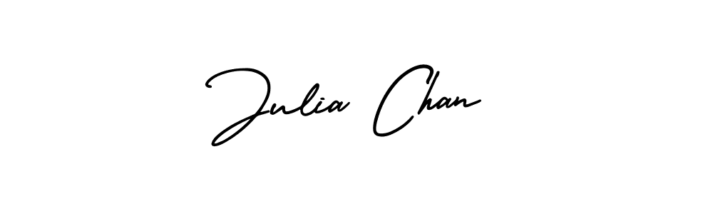 Use a signature maker to create a handwritten signature online. With this signature software, you can design (AmerikaSignatureDemo-Regular) your own signature for name Julia Chan. Julia Chan signature style 3 images and pictures png