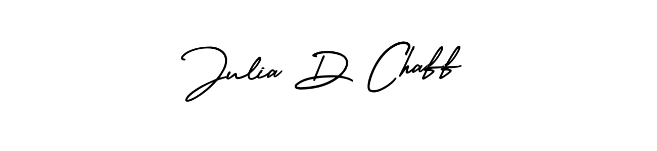 Julia D Chaff stylish signature style. Best Handwritten Sign (AmerikaSignatureDemo-Regular) for my name. Handwritten Signature Collection Ideas for my name Julia D Chaff. Julia D Chaff signature style 3 images and pictures png