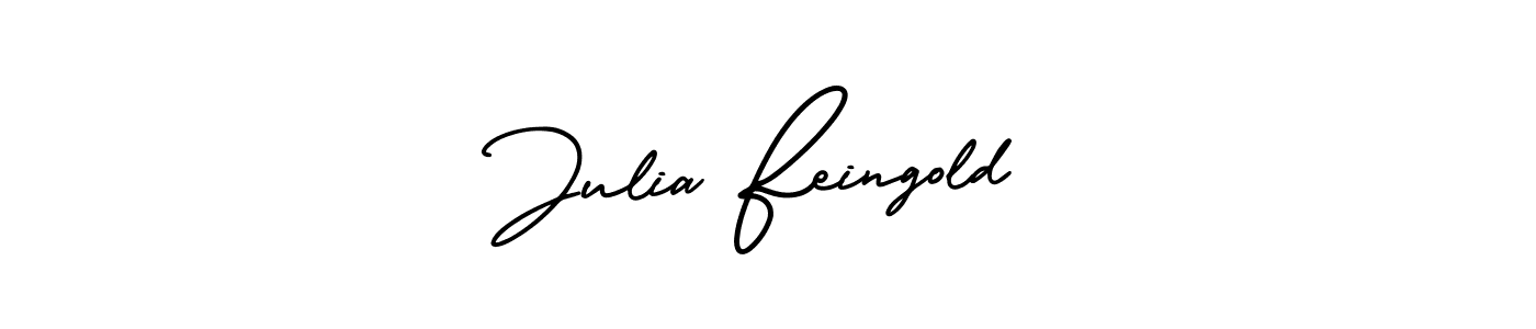 It looks lik you need a new signature style for name Julia Feingold. Design unique handwritten (AmerikaSignatureDemo-Regular) signature with our free signature maker in just a few clicks. Julia Feingold signature style 3 images and pictures png