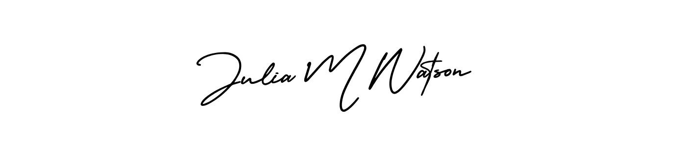 Also You can easily find your signature by using the search form. We will create Julia M Watson name handwritten signature images for you free of cost using AmerikaSignatureDemo-Regular sign style. Julia M Watson signature style 3 images and pictures png