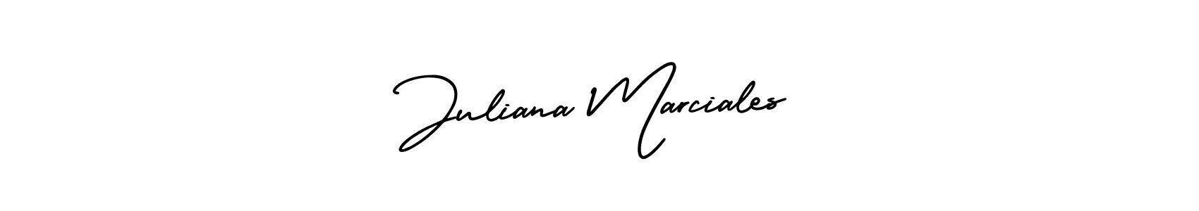 How to make Juliana Marciales signature? AmerikaSignatureDemo-Regular is a professional autograph style. Create handwritten signature for Juliana Marciales name. Juliana Marciales signature style 3 images and pictures png