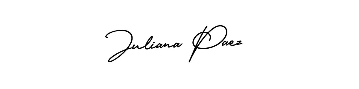 Design your own signature with our free online signature maker. With this signature software, you can create a handwritten (AmerikaSignatureDemo-Regular) signature for name Juliana Paez. Juliana Paez signature style 3 images and pictures png