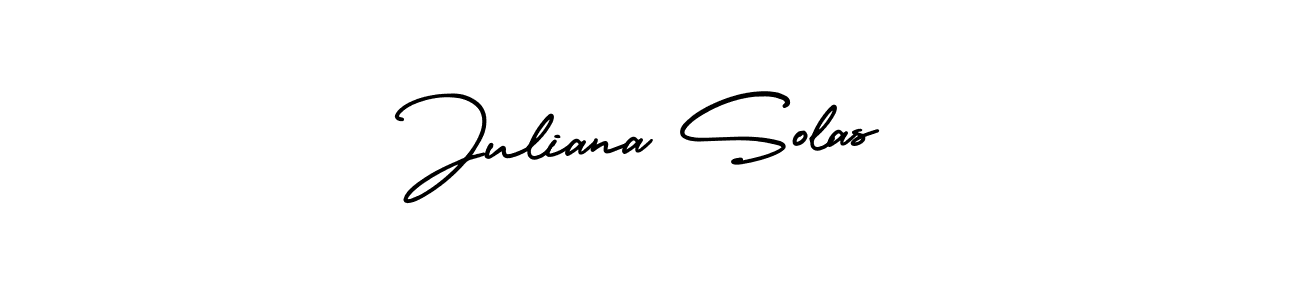 Make a beautiful signature design for name Juliana Solas. With this signature (AmerikaSignatureDemo-Regular) style, you can create a handwritten signature for free. Juliana Solas signature style 3 images and pictures png