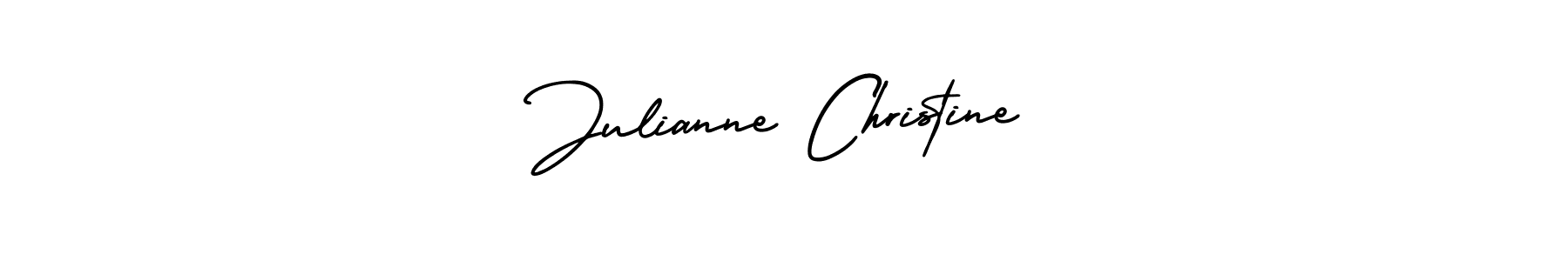 Make a beautiful signature design for name Julianne Christine. With this signature (AmerikaSignatureDemo-Regular) style, you can create a handwritten signature for free. Julianne Christine signature style 3 images and pictures png