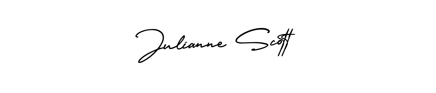 Julianne Scott stylish signature style. Best Handwritten Sign (AmerikaSignatureDemo-Regular) for my name. Handwritten Signature Collection Ideas for my name Julianne Scott. Julianne Scott signature style 3 images and pictures png
