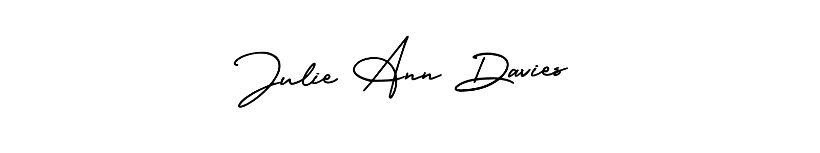 How to make Julie Ann Davies name signature. Use AmerikaSignatureDemo-Regular style for creating short signs online. This is the latest handwritten sign. Julie Ann Davies signature style 3 images and pictures png