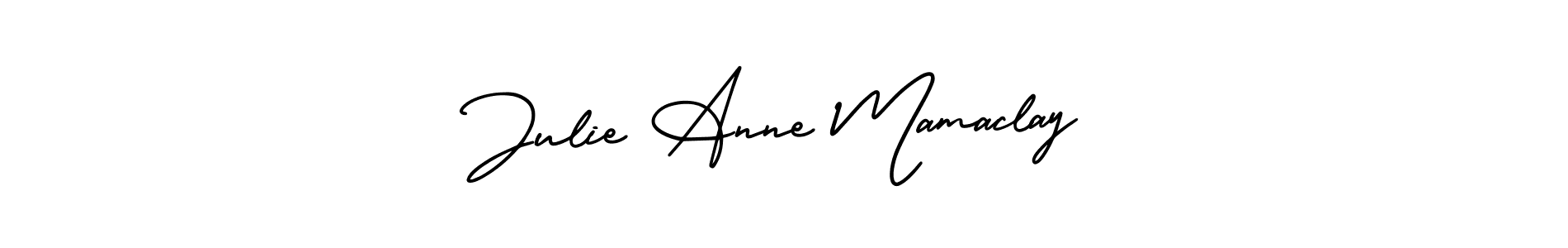 Similarly AmerikaSignatureDemo-Regular is the best handwritten signature design. Signature creator online .You can use it as an online autograph creator for name Julie Anne Mamaclay. Julie Anne Mamaclay signature style 3 images and pictures png