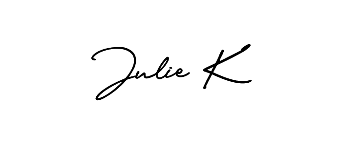 Make a short Julie K signature style. Manage your documents anywhere anytime using AmerikaSignatureDemo-Regular. Create and add eSignatures, submit forms, share and send files easily. Julie K signature style 3 images and pictures png