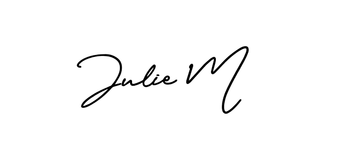 You can use this online signature creator to create a handwritten signature for the name Julie M. This is the best online autograph maker. Julie M signature style 3 images and pictures png