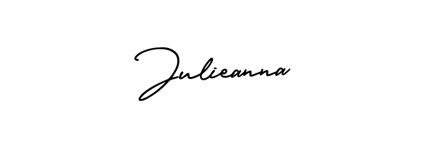 AmerikaSignatureDemo-Regular is a professional signature style that is perfect for those who want to add a touch of class to their signature. It is also a great choice for those who want to make their signature more unique. Get Julieanna name to fancy signature for free. Julieanna signature style 3 images and pictures png